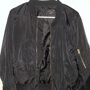 Black bomber jacket